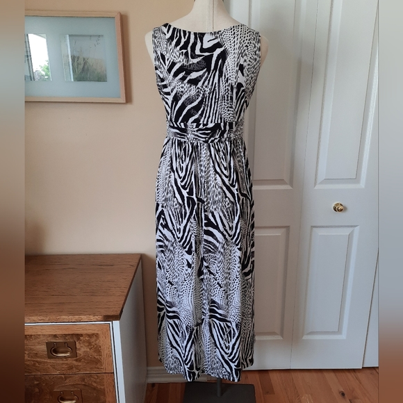 Adorable zebra print dress and scarf - Picture 3 of 8